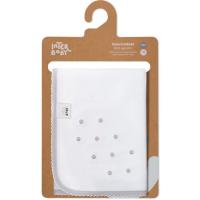 INTERBABY gasa brodatua, puntu grisak, % 100 kotoia, adin gomendatua: +0 hilabete, 60x65 cm