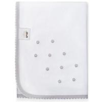 Gasa bordada puntos grises, 100% algodón, Edad rec: +0 meses INTERBABY, 60x65 cm