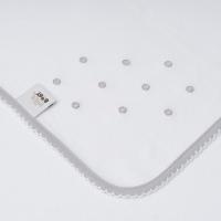 Gasa bordada puntos grises, 100% algodón, Edad rec: +0 meses INTERBABY, 60x65 cm