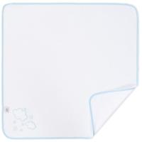 Gasa bordada nubes azules, 100% algodón, Edad rec: +0 meses INTERBABY, 60x65 cm