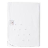 Gasa bordada puntos blancos, 100% algodón, Edad rec: +0 meses INTERBABY, 60x65 cm