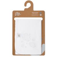 INTERBABY gasa brodatua, hodei zuriak, % 100 kotoia, adin gomendatua: +0 hilabete, 60x65 cm