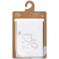 INTERBABY gasa brodatua, hodei grisak, % 100 kotoia, adin goemdatua: +0 hilabete, 60x65 cm