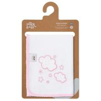 INTERBABY gasa brodatua, hodei arrosak, % 100 kotoia, adin gomendatua: +0 hilabete, 60x65 cm