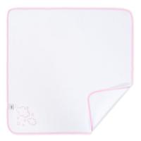 Gasa bordada nubes rosa, 100% algodón, Edad rec: +0 meses INTERBABY, 60x65 cm