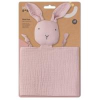 Dou dou oso rosa muselina de bambú antibacteriano, edad: de 4 a 36 meses INTERBABY