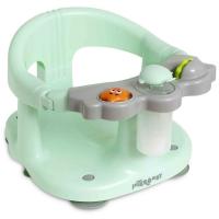 Asiento de baño verde con ventosa y panel de actividades INTERBABY
