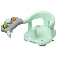 Asiento de baño verde con ventosa y panel de actividades INTERBABY