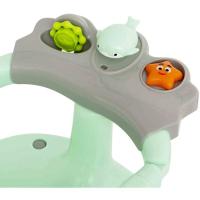 Asiento de baño verde con ventosa y panel de actividades INTERBABY