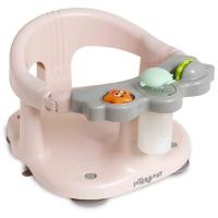 Asiento de baño rosa con ventosa y panel de actividades INTERBABY