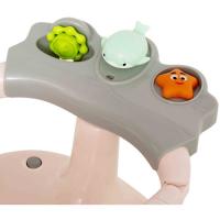 Asiento de baño rosa con ventosa y panel de actividades INTERBABY