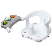 Asiento de baño gris con ventosa y panel de actividades INTERBABY