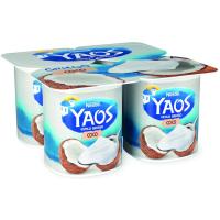 Yogur con coco YAOS, pack 4x115 g
