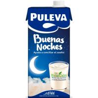 Leche desnatada sin lactosa PULEVA BUENAS NOCHES, brik 1 litro