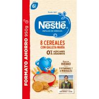 Papilla 8 cereales con galletas NESTLÉ, caja 950 g