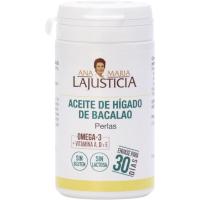 Aceite de hígado de bacalao A. M LAJUSTICIA, bote 90 comprimidos