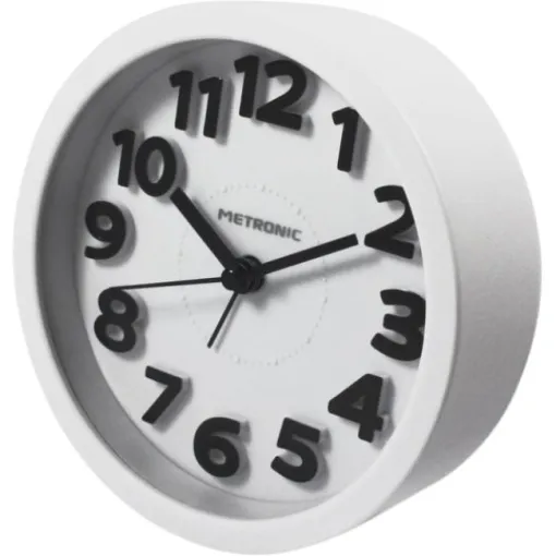 Despertador clásico blanco 477307 METRONIC