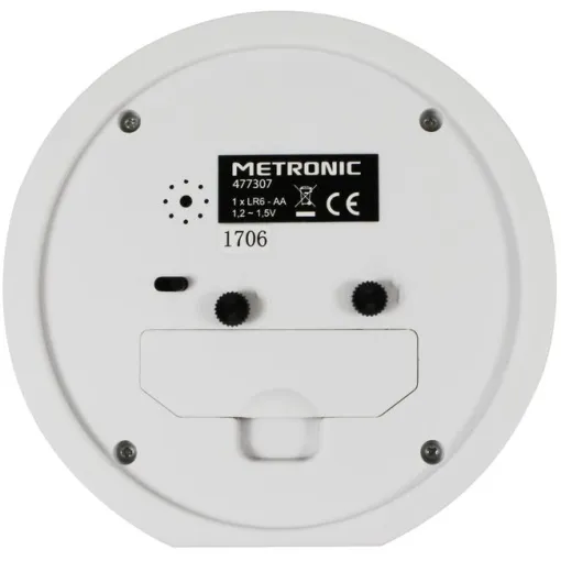 Despertador clásico blanco 477307 METRONIC