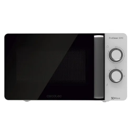 Microondas sin grill blanco, 20 litros, 700 W, Proclean 3010 CECOTEC