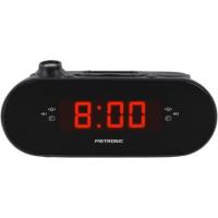 Radio despertador con proyección hora negro 477039 METRONIC
