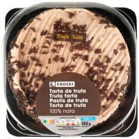 Tarta de trufa y nata EROSKI, 550 g