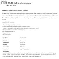 Gel de ducha flor de tiare  BYPHASSE, dosificador 1 litro