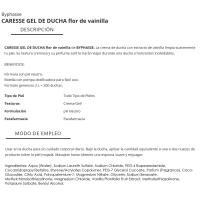 Gel de ducha flor vainilla BYPHASSE, dosificador 2 litros