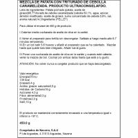 Preparado de tortilla, cebolla caramelizada VERLEAL, bolsa 450 g