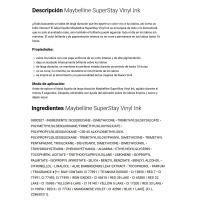 Barra de labios Vinyl Ink 105 Golden MAYBELLINE, pack 1 ud