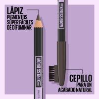 Lápiz de cejas brow 04 med brown MAYBELLINE EXPRESS, pack 1 ud