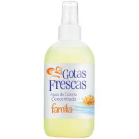 Agua de colonia concentrada familia GOTAS FRESCAS, spray 250 ml