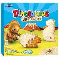 ARTIACH Dinos galletak txokolate zuriarekin, kutxa 264 g