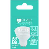 Bombilla Led Eco GU10 5W 38° luz neutra (4000k) SILVER ELECTRONICS, 1 ud