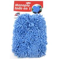 Manopla todo en uno, limpia seca y abrillanta sin rayar 3CV, 1 ud