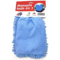 Manopla todo en uno, limpia seca y abrillanta sin rayar 3CV, 1 ud