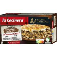 Lasaña de champiñones y mix de setas LA COCINERA, caja 500 g