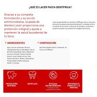 Dentífrico antiplaca LACER, pack 2x125 ml