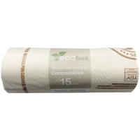 Bolsa de basura compostable 35 L FAMI, paquete 15 uds