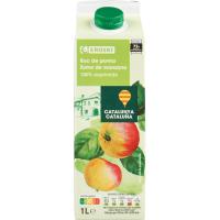 Zumo exprimido de manzana origen Cataluña EROSKI, brik 1 litro Zumo exprimido de manzana origen Cataluña EROSKI, brik 1 litro