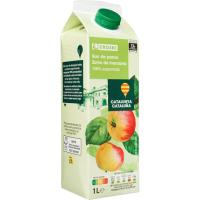 Zumo exprimido de manzana origen Cataluña EROSKI, brik 1 litro