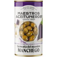 Aceituna verde rellena de berenjena M.ACEITUNEROS, lata 150 g