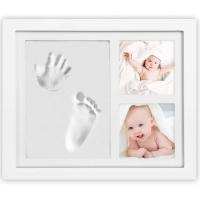 Marco para 2 foto y 2 huellas, no tóxico, edad rec: 0-3 años INTERBABY, 26x20x2 cm