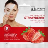 Mascarilla facial tisue biodegradable fresa IDC, pack 1 ud Mascarilla facial tisue biodegradable fresa IDC, pack 1 ud