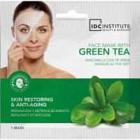 Mascarilla facial tisue biodegradable te verde IDC, pack 1 ud Mascarilla facial tisue biodegradable te verde IDC, pack 1 ud