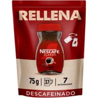 NESCAFE kafe disolbagarri kafeinagabea, 75 g-ko doypack-a