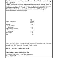 Aceitunas marinas rellenas de boqueron LA ESPAÑOLA, lata 130 g