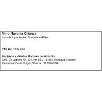 Vino Tinto Crianza FAUSTINO RIVERO, botella 75 cl
