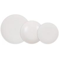 Vajilla Amber, porcelana blanca. Platos Ø 26,21, 20 cm SANTA CLARA, 12 piezas
