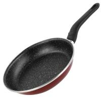 Sartén Praga, acero esmaltado rojo, apta para todo tipo de cocinas MAGEFESA, Ø30 cm