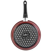 Sartén Praga, acero esmaltado rojo, apta para todo tipo de cocinas MAGEFESA, Ø32 cm